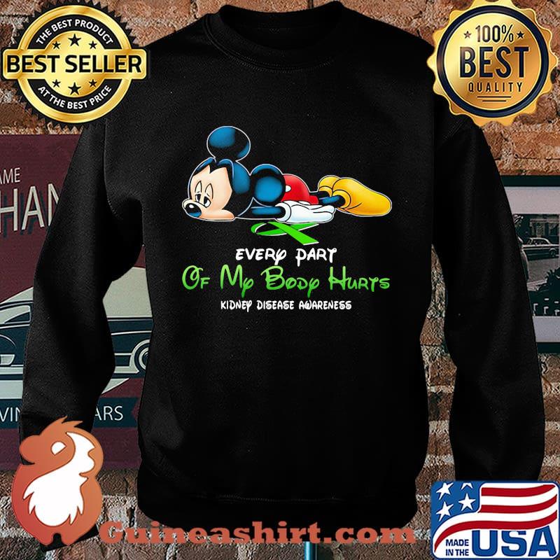 Official Mickey mouse every part of my body hurts fibromyalgia awareness s Sweater
