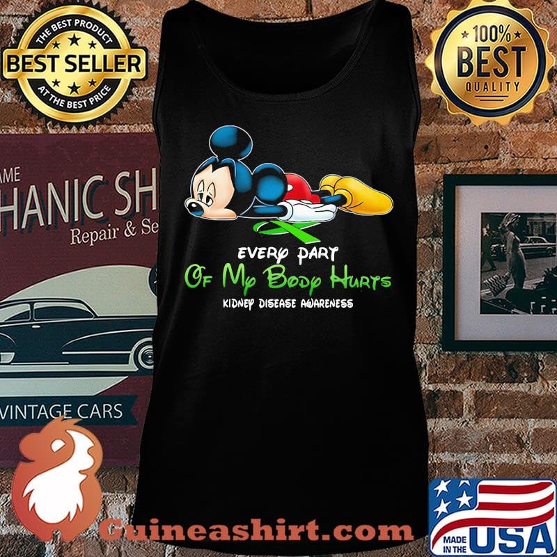 Official Mickey mouse every part of my body hurts fibromyalgia awareness s Tank top