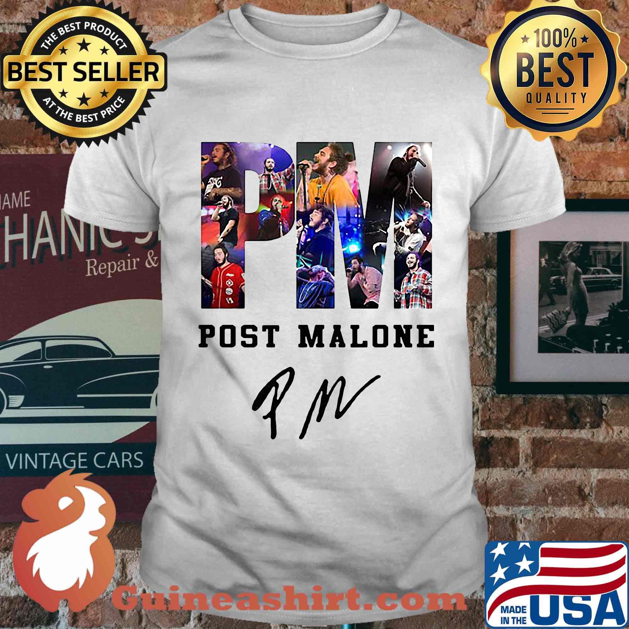Official post malone signature shirt