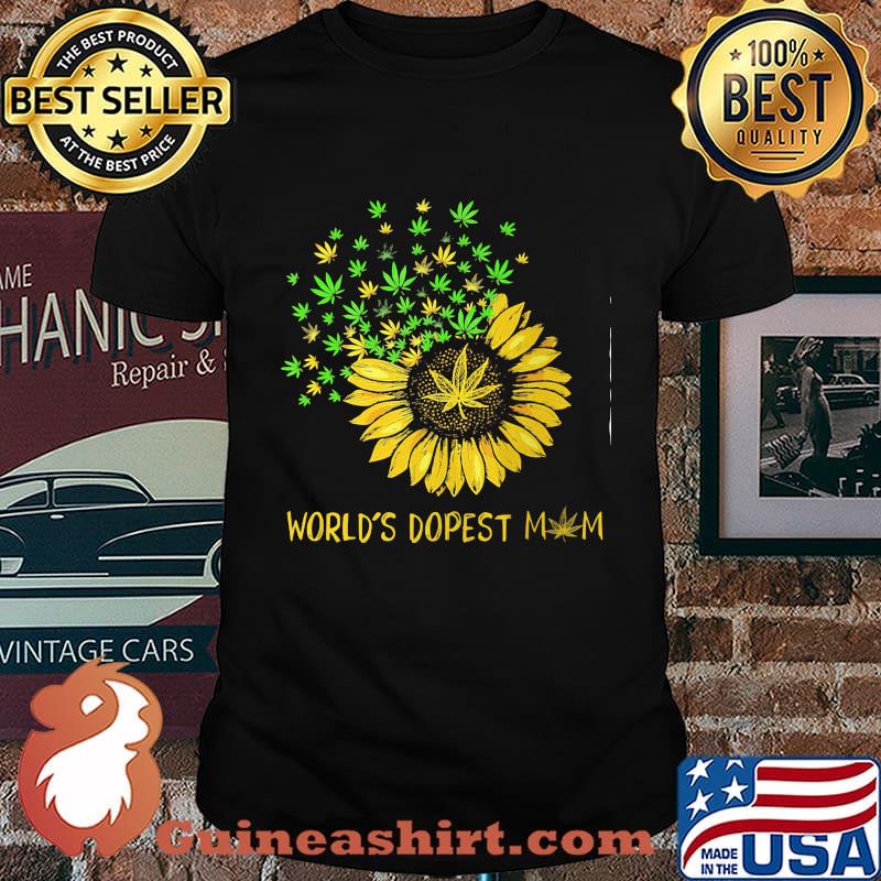 Official World’s Dopest Mom Sunflower Weed Shirt