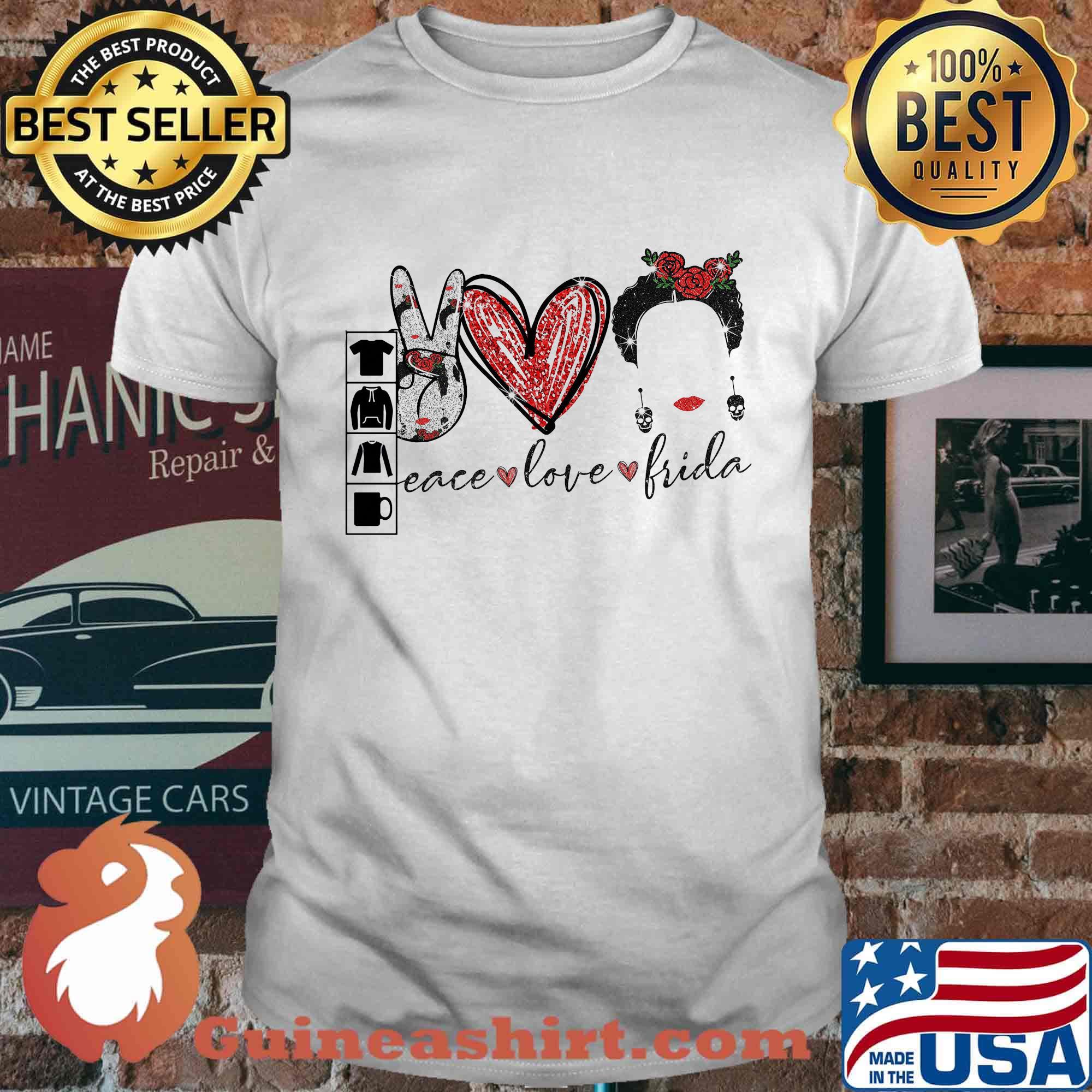 Peace love frida diamond shirt