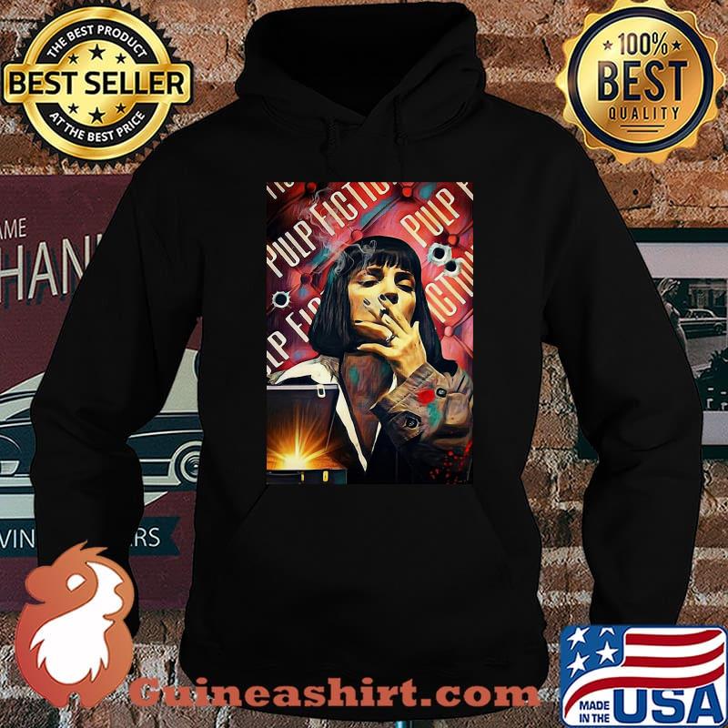 Pulp fiction mia wallace uma thurman smoking s Hoodie