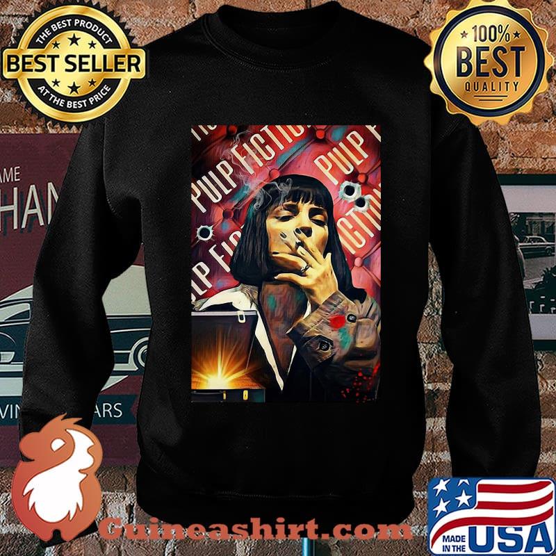 Pulp fiction mia wallace uma thurman smoking s Sweater