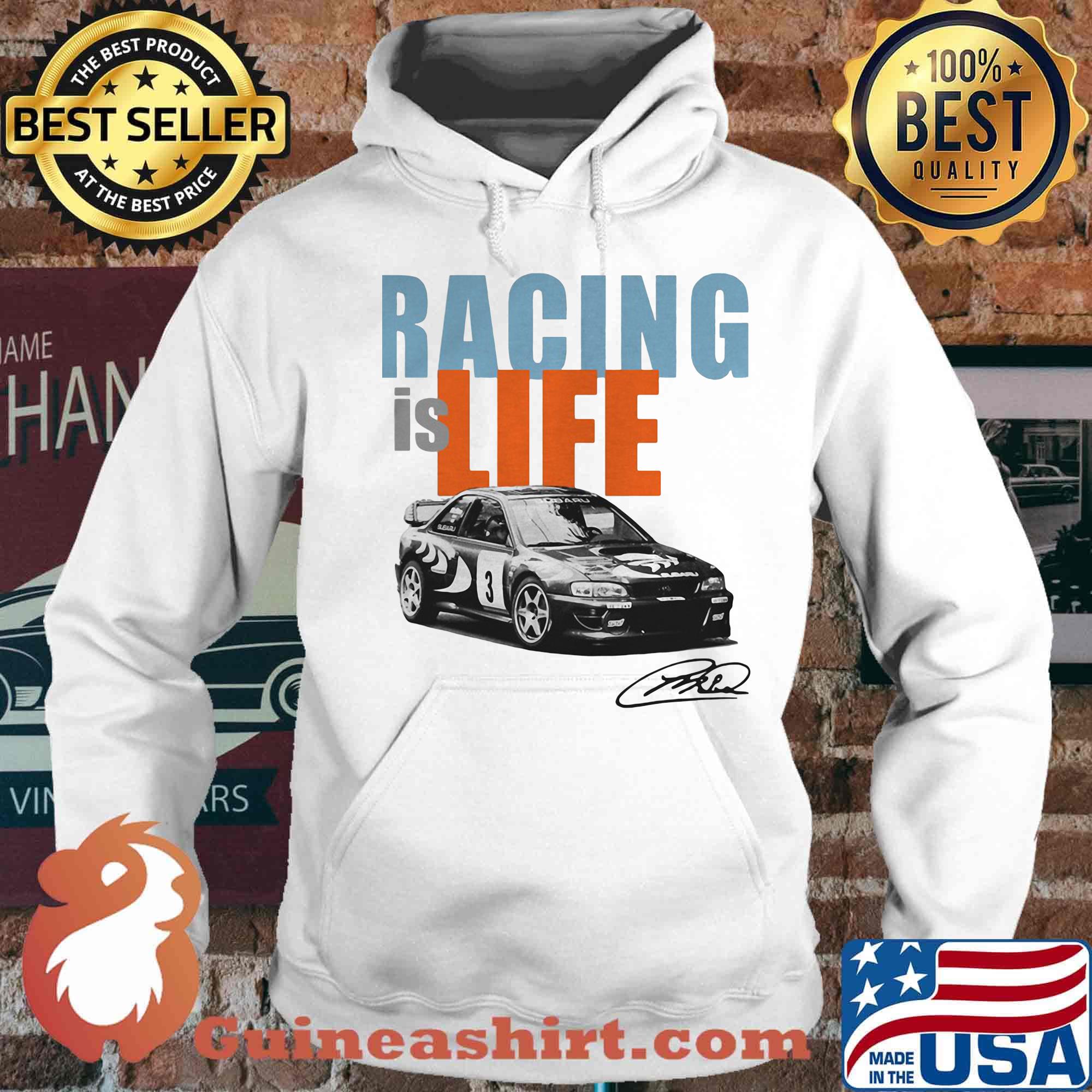 Racing is life colin mcrae signature s Hoodie