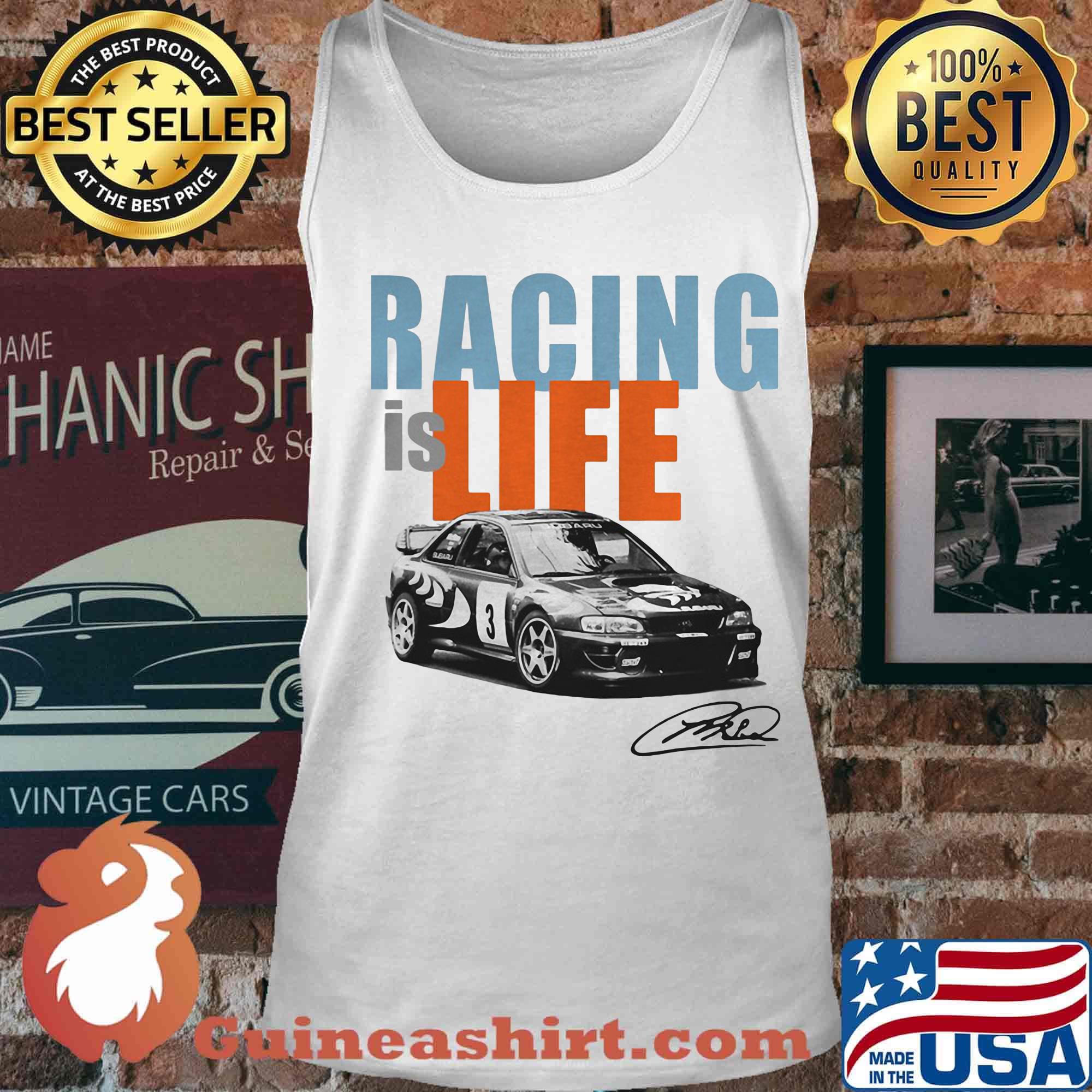 Racing is life colin mcrae signature s Tank top