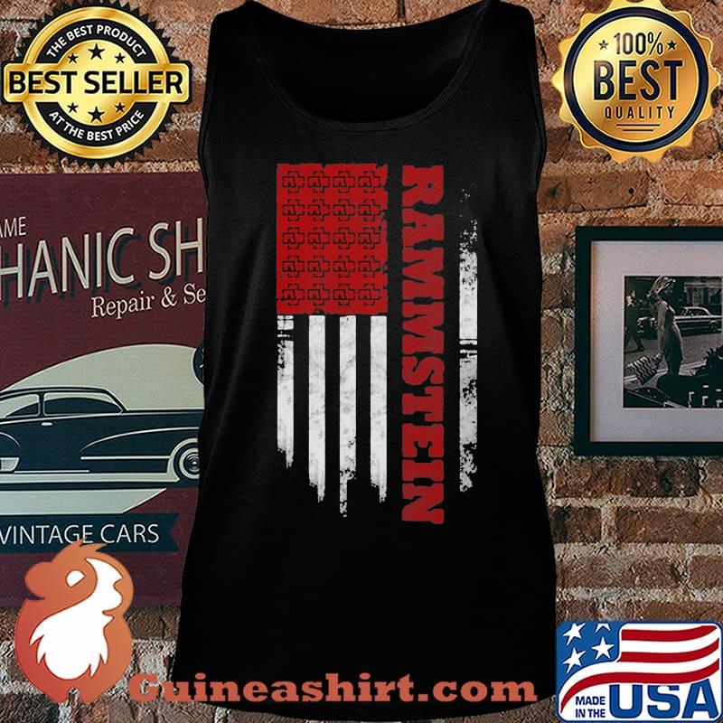Rammstein band american flag independence day s Tank top