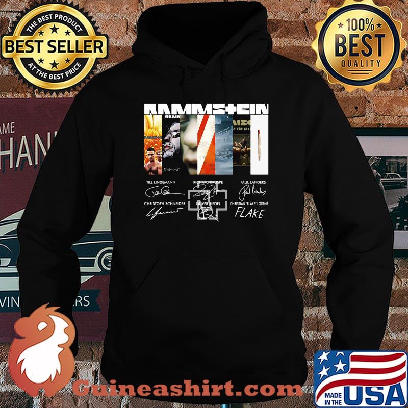 Rammstein band logo members signatures s Hoodie
