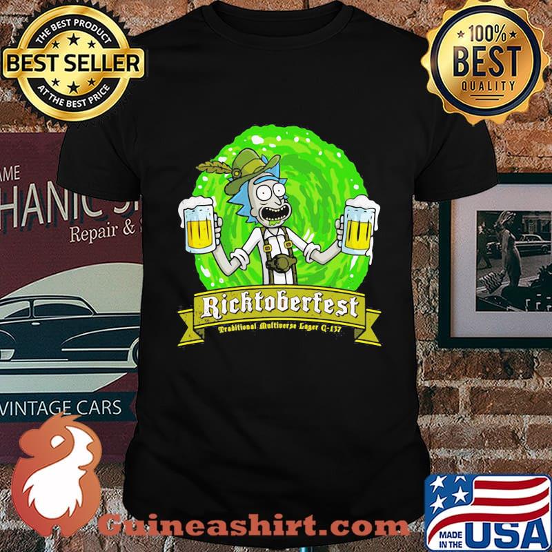 Rick and morty rocktoberfest traditional multiverse lager 157 shirt