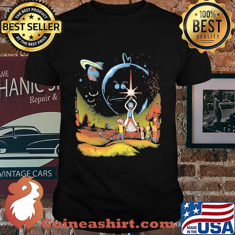 Rick and morty shoots star wars shirt