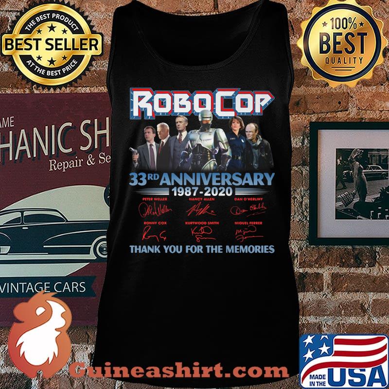 Robocop 33rd anniversary 1987 2020 thank you for the memories signatures s Tank top