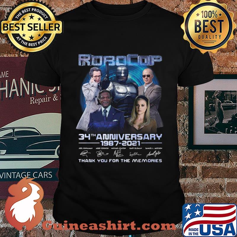 Robocop 34th anniversary 1987 - 2021 Thank you for the memories shirt