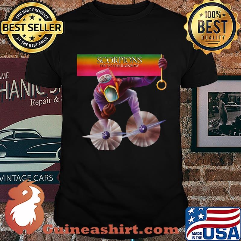 Scorpions band fly to the rainbow shirt