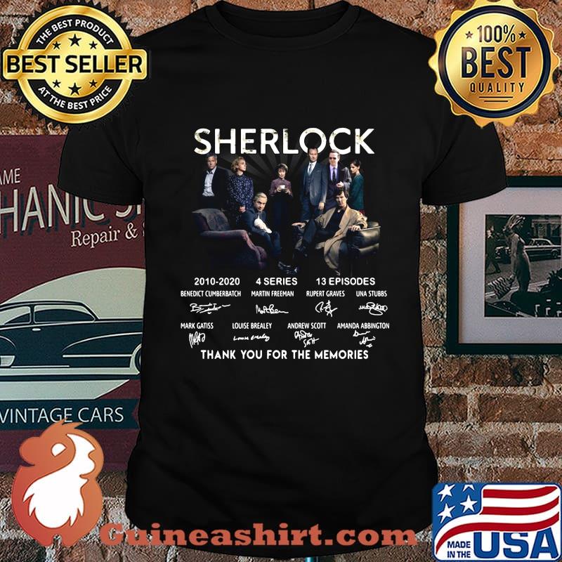 Sherlock 2010-2020 4 series 13 episodes thank you for the memories signature shirt