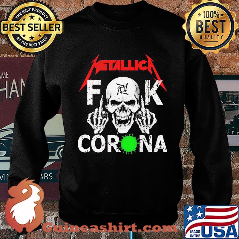 Skull metallica band fuck coronavirus s Sweater