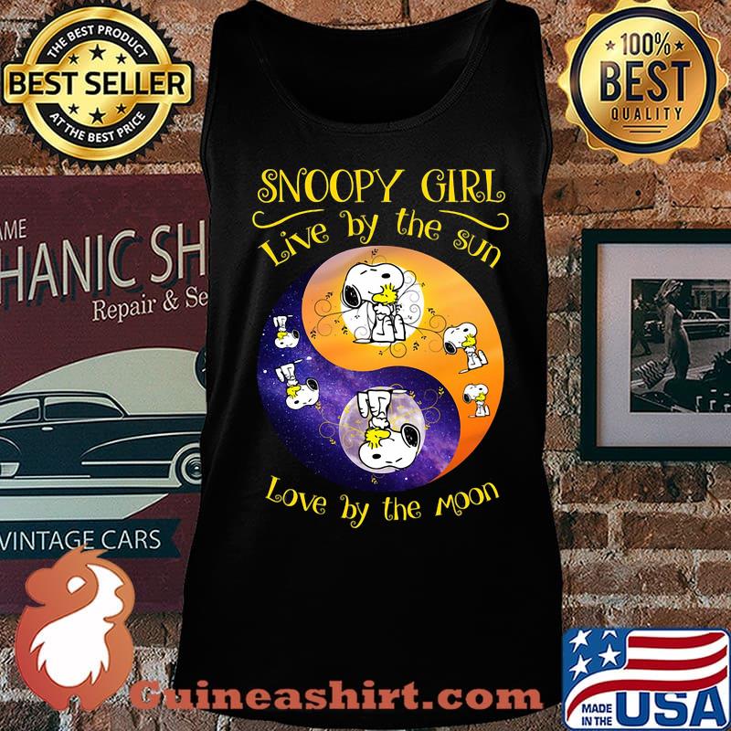 Snoopy girl live by the sun love by the moon s Tank top