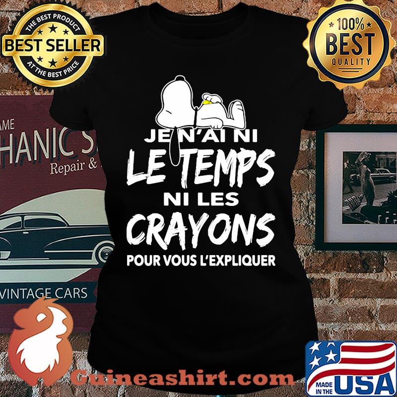 Snoopy je n'ai ni le temps ni les crayons pour vous l'expliquer s Laides
