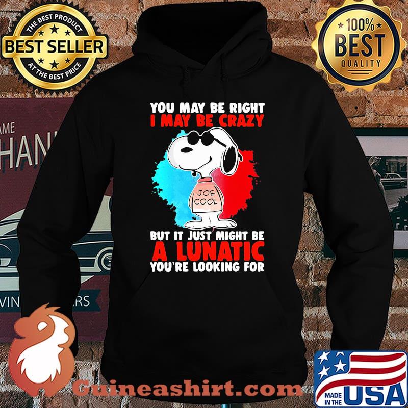 Snoopy you may be right i may be crazy but it just might be a lunatic you’re looking for s Hoodie