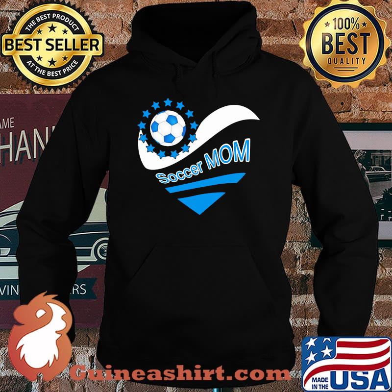 Soccer mom heart american flag independence day s Hoodie