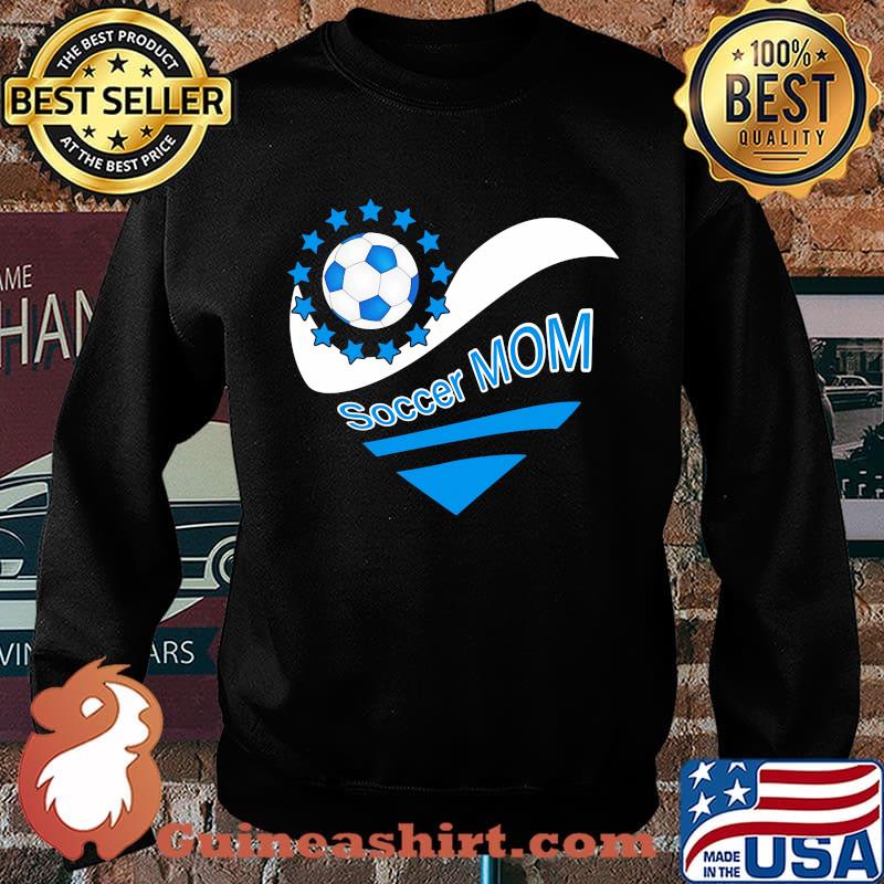 Soccer mom heart american flag independence day s Sweater