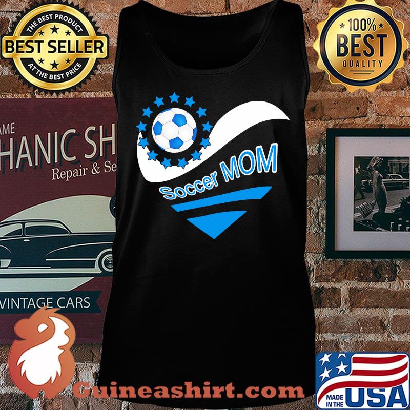 Soccer mom heart american flag independence day s Tank top