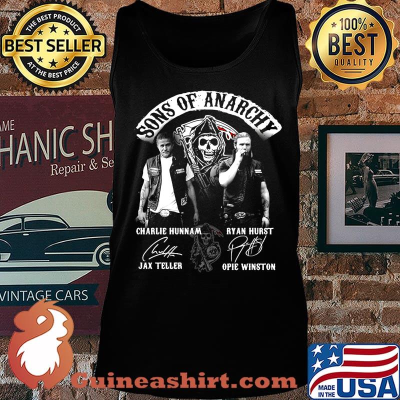 Sons of anarchy characters signatures s Tank top