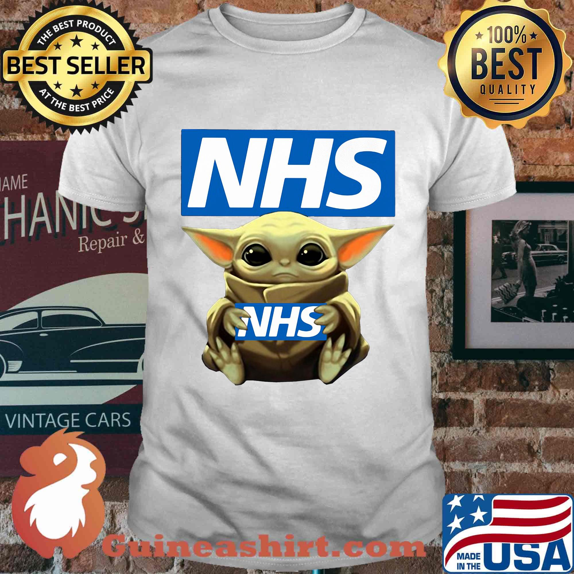 Star wars baby yoda hug nhs shirt