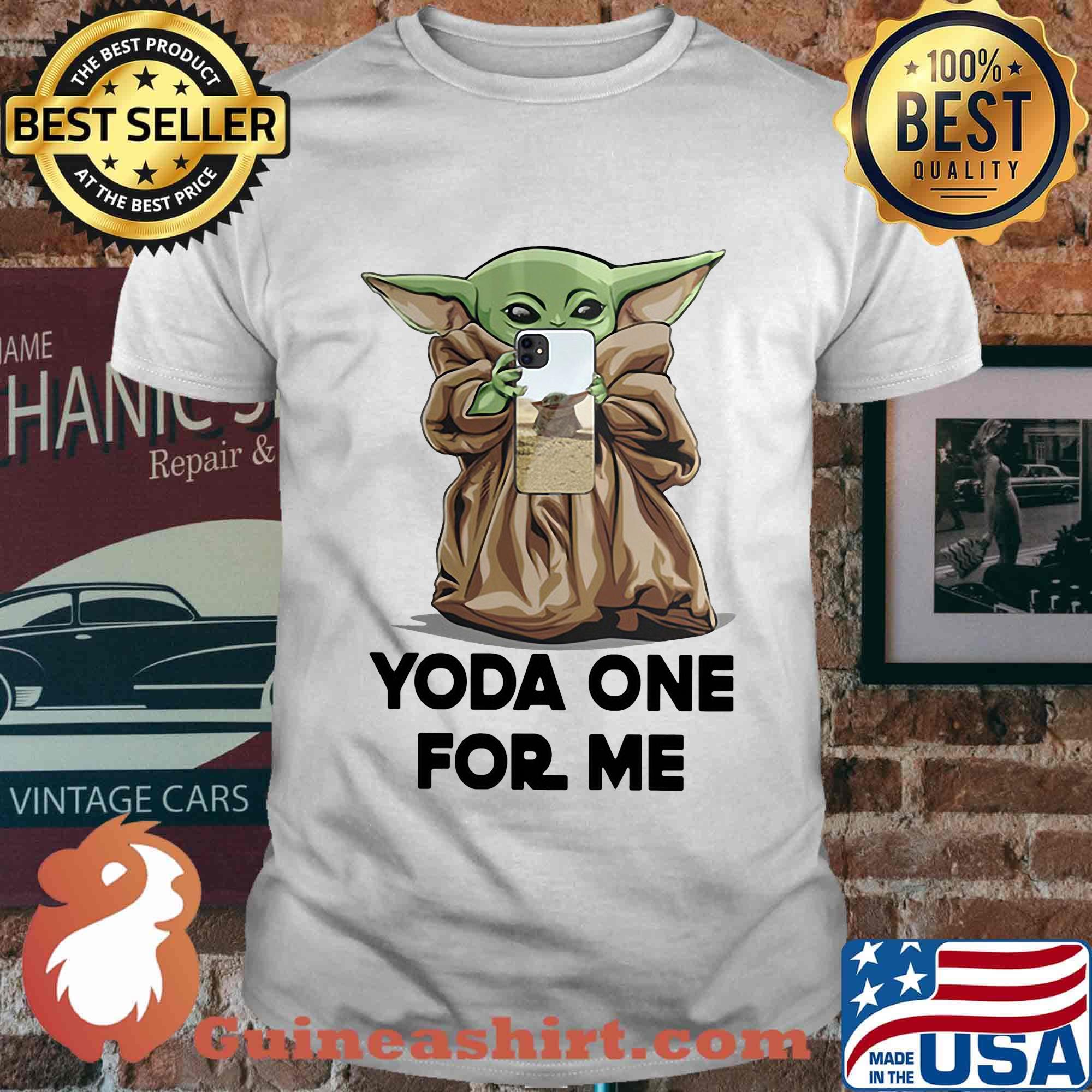 Star wars baby yoda one for me shirt