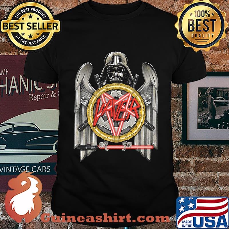 Star wars darth vader slayer eagle logo mashup shirt