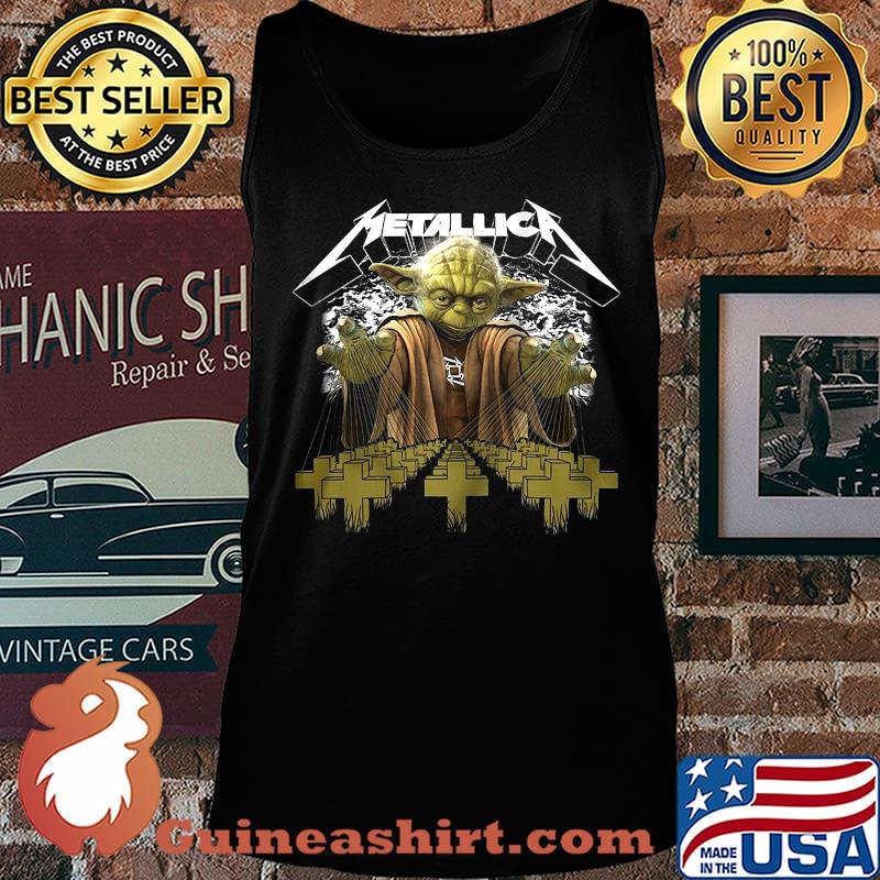 Star wars master yoda metallica jesus cross night s Tank top