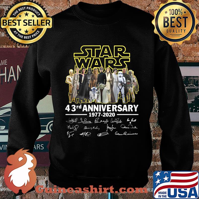 Star wars movie 43rd anniversary 1977 2020 signatures s Sweater