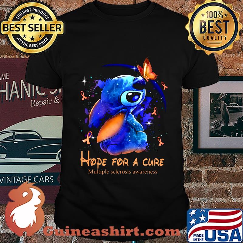 Stich hope for a cure multiple sclerosis awareness cancer awareness shirt
