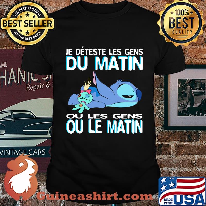 Stitch and scrump je deteste les gens du matin ou les gens ou le matin shirt