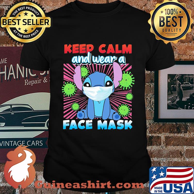 Stitch keep calm and wear a face mask covid-19 shirt