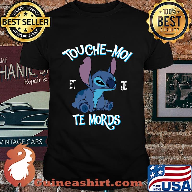 Stitch touche-moi et je te mords black shirt