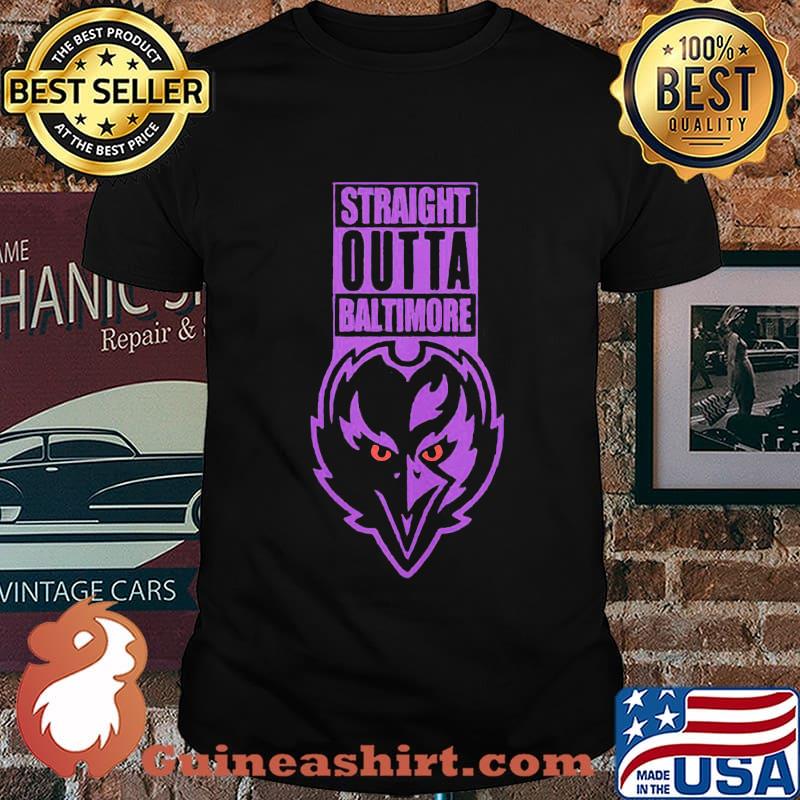 Straight outta baltimore ravens shirt