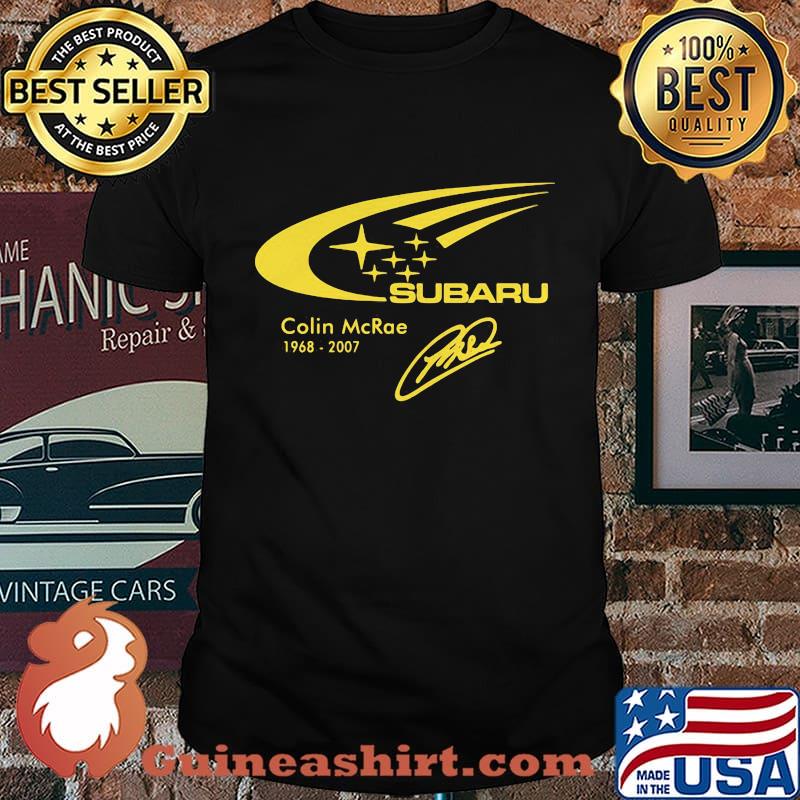 Subaru colin mcrae 1968 2007 signature shirt