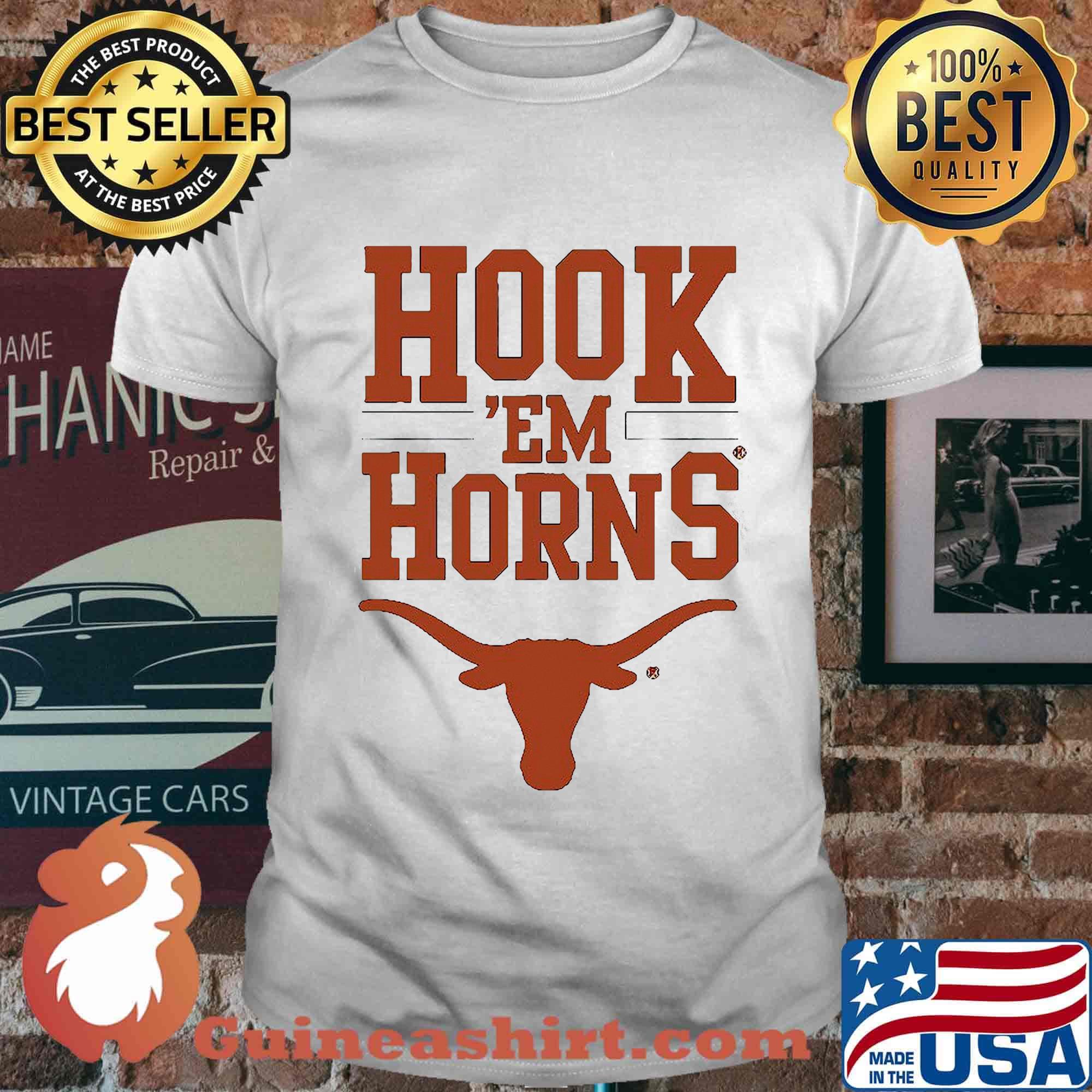 Texas longhorns hook em horns shirt