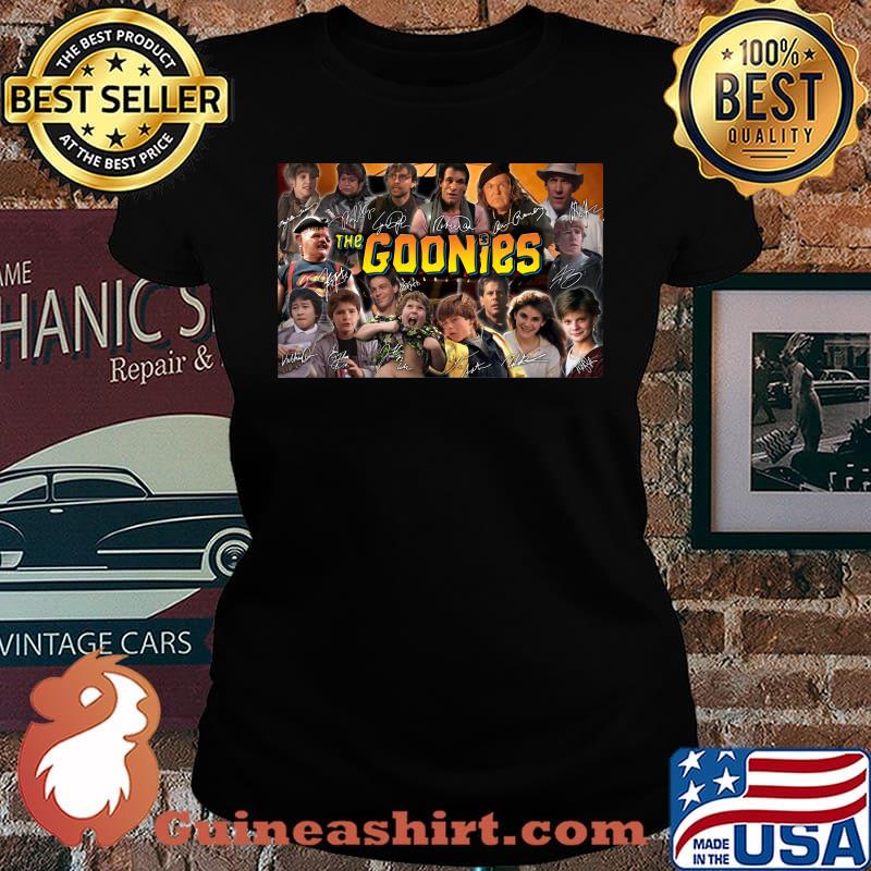 The goonies characters signatures poster s Laides