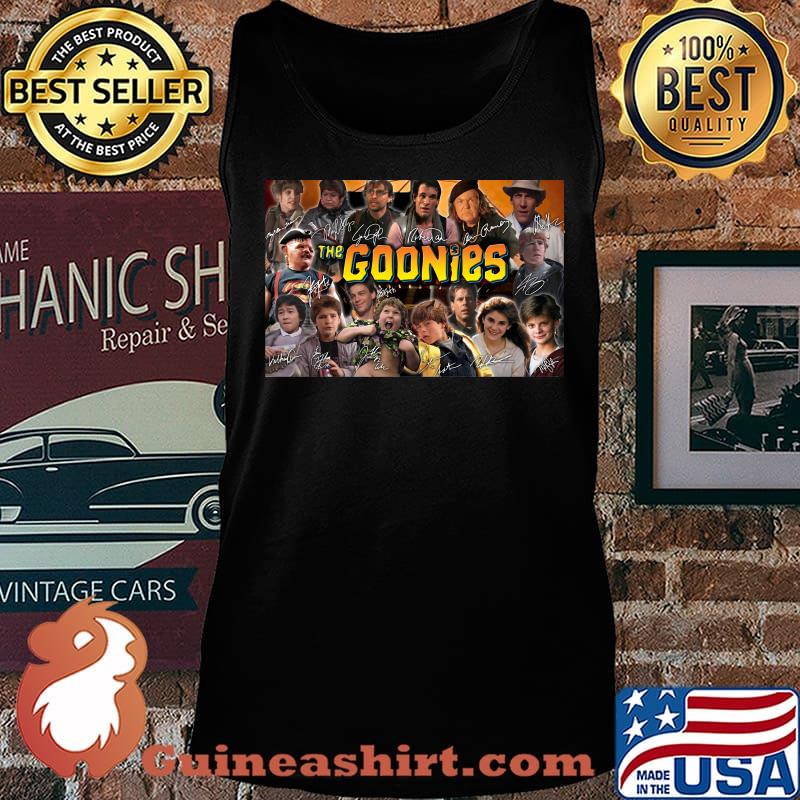 The goonies characters signatures poster s Tank top