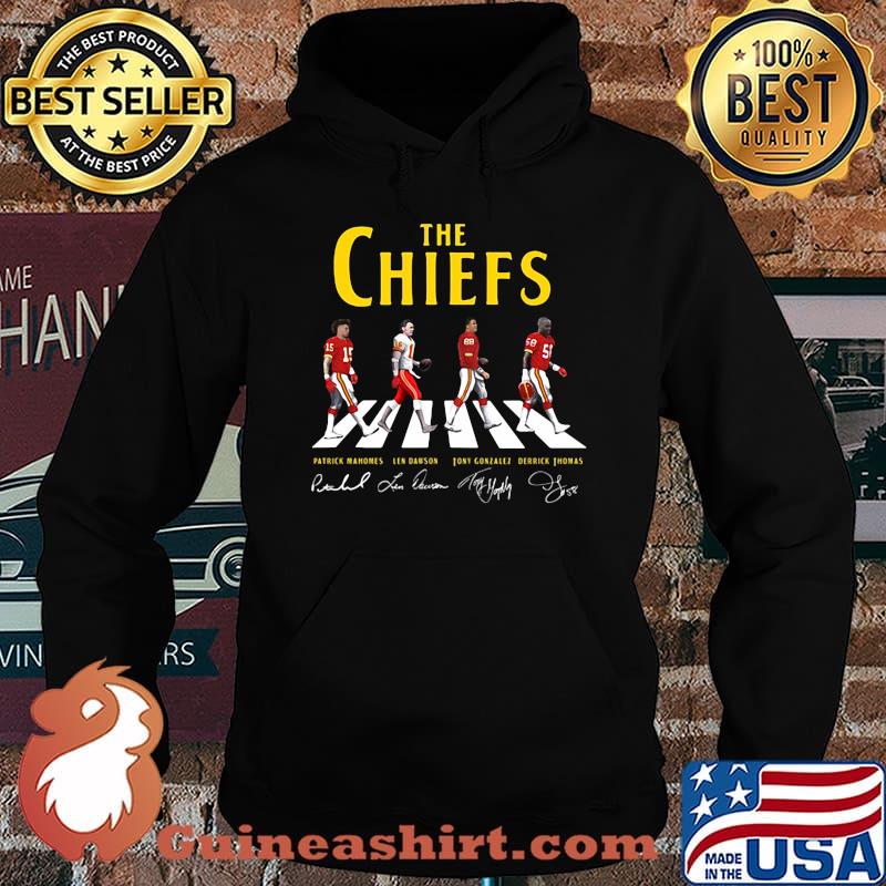 The kansas city chiefs football team abbey road signatures s Hoodie