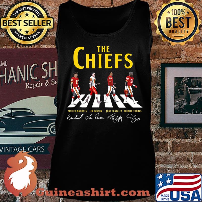 The kansas city chiefs football team abbey road signatures s Tank top