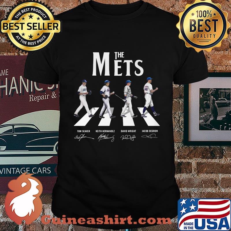 The mets baseball team abbey road signatures shirt