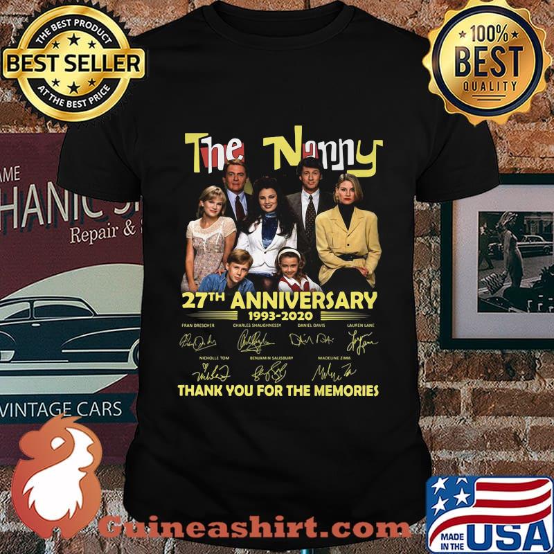 The nanny 27th anniversary 1993 2020 thank you for the memories signatures shirt