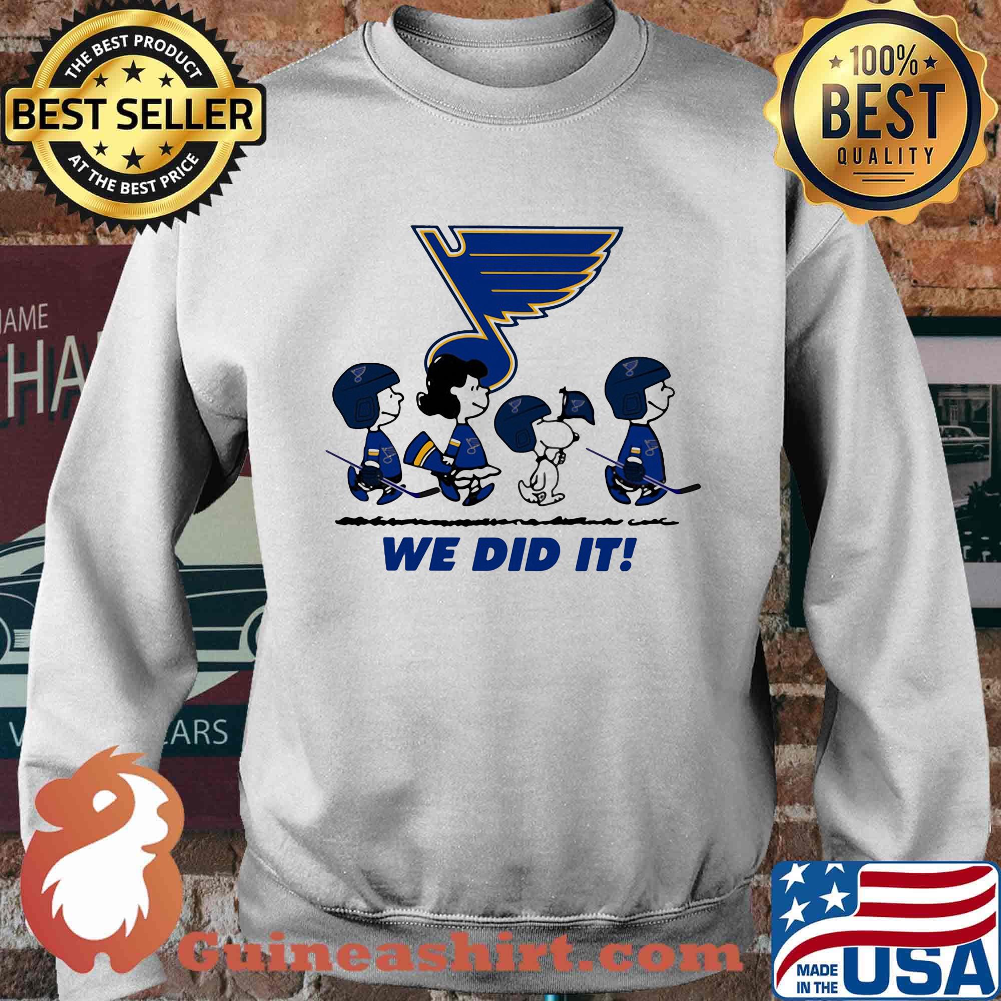 The peanuts st. Louis blues we did it hockey logo s Sweater