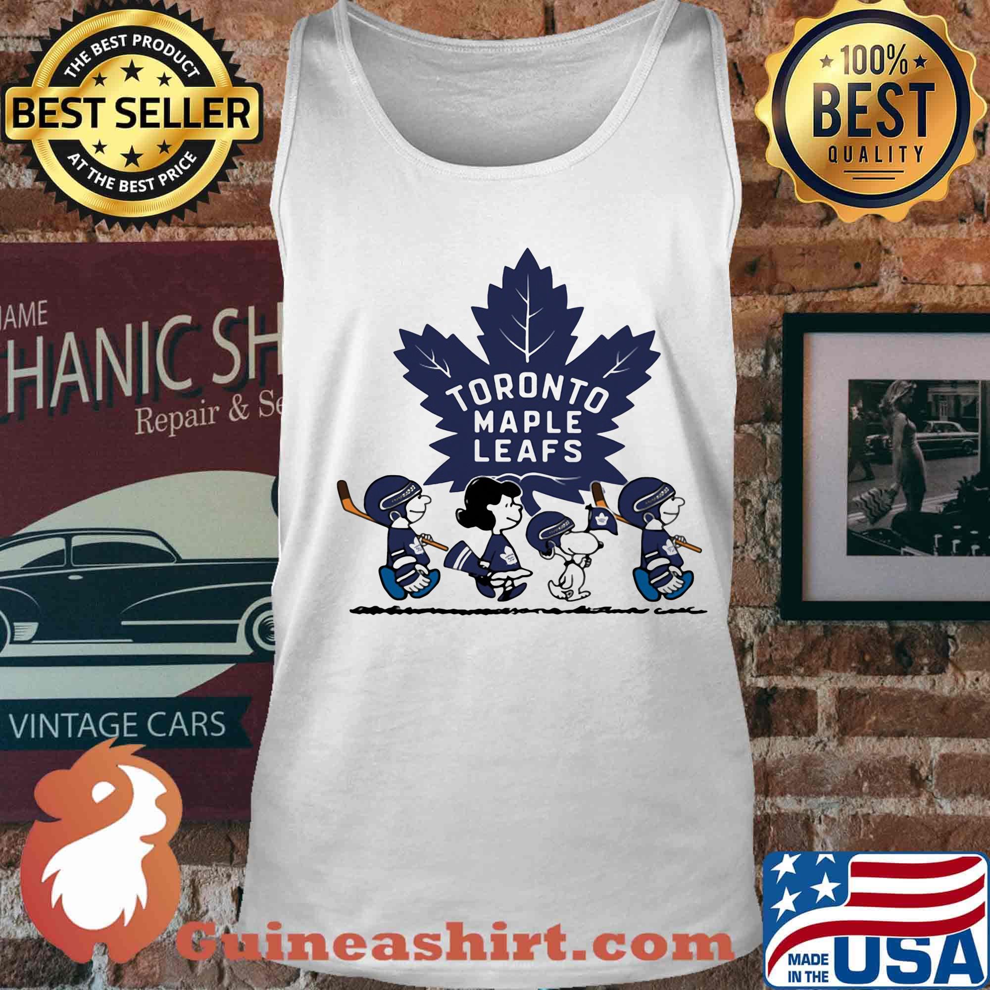The peanuts toronto maple leafs hockey logo s Tank top