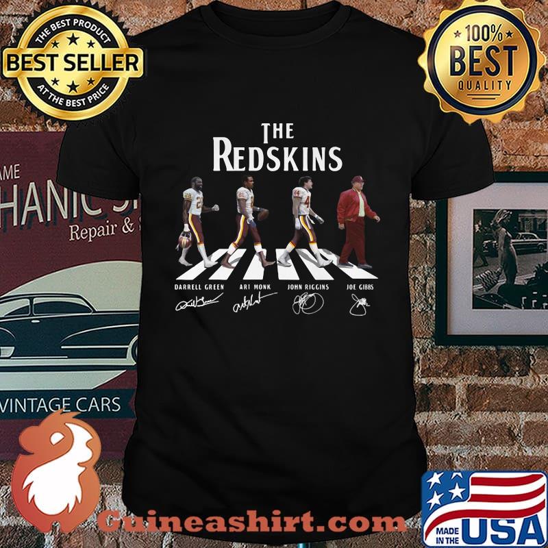 The redskins football team abbey road signatures shirt