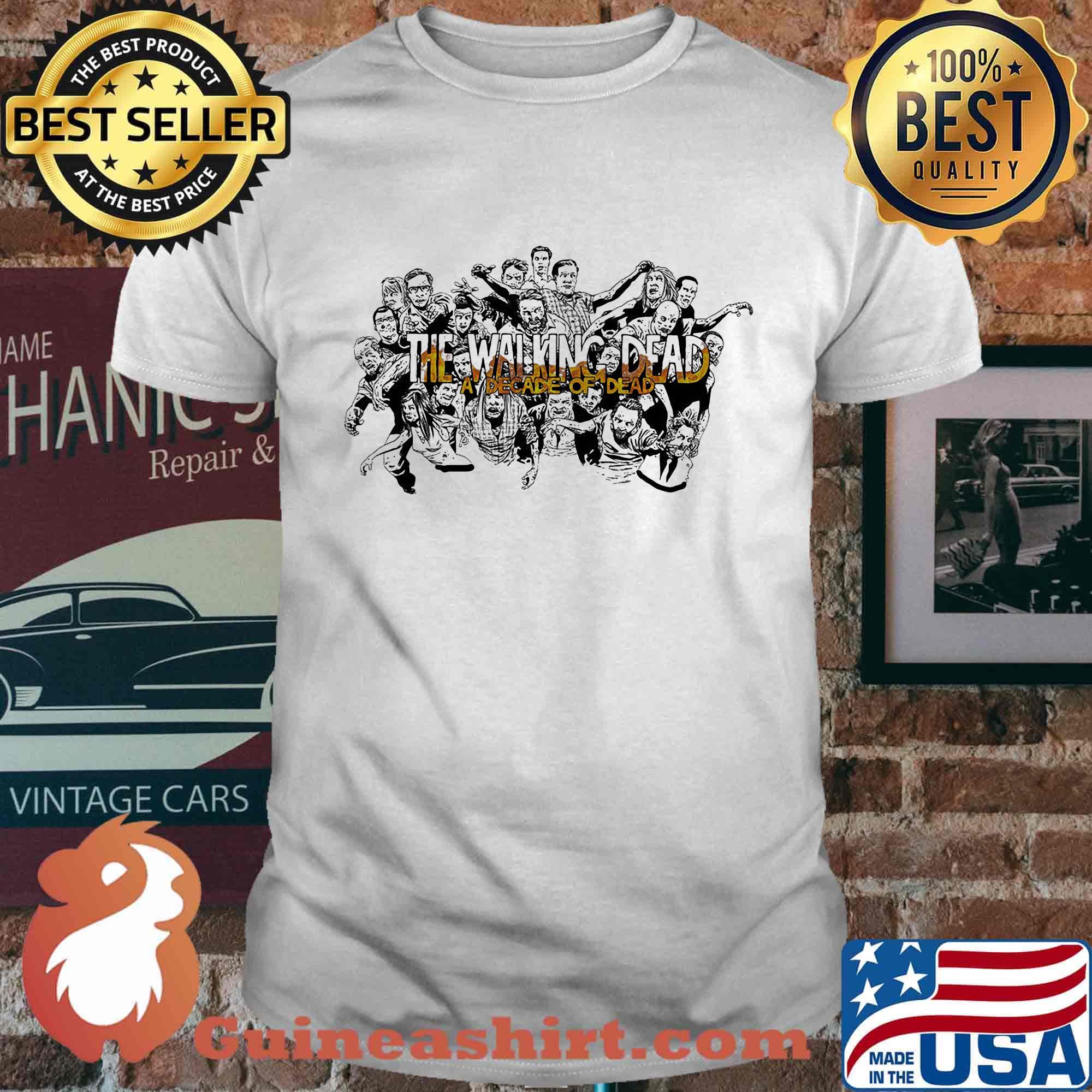 The walking dead a decade of dead shirt