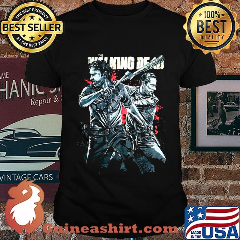 The Walking dead rick grimes and negan shirt