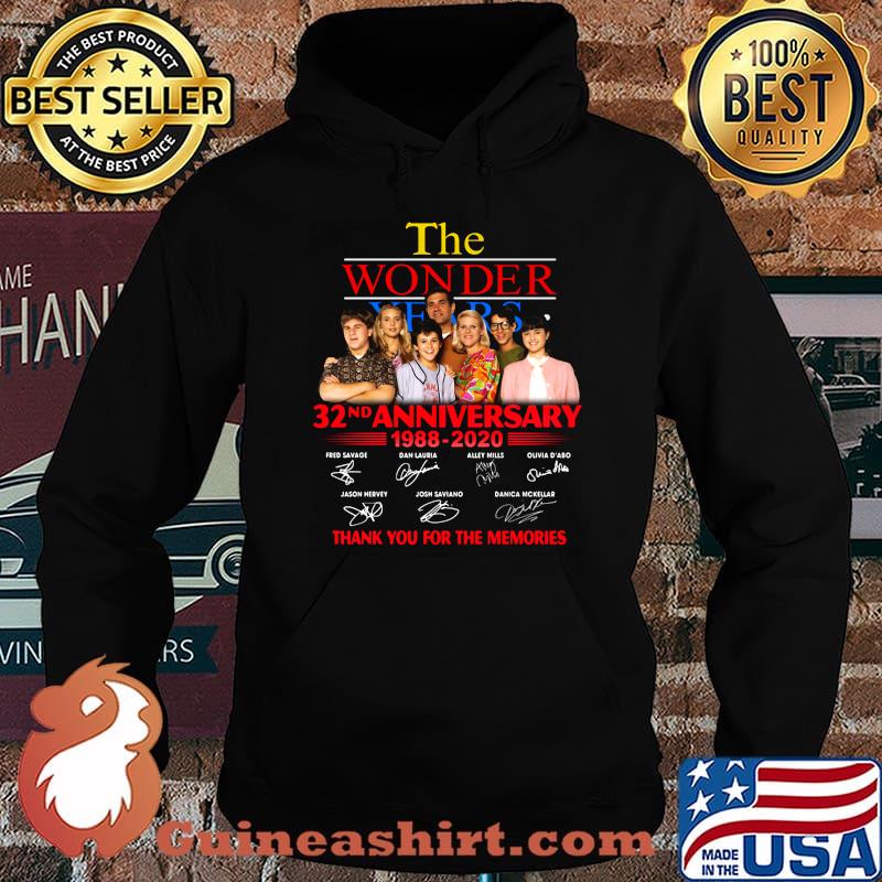 The wonder 32th anniversary 1988 2020 thank you for the memories signatures s Hoodie