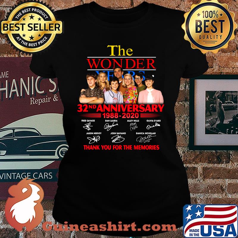 The wonder 32th anniversary 1988 2020 thank you for the memories signatures s Laides